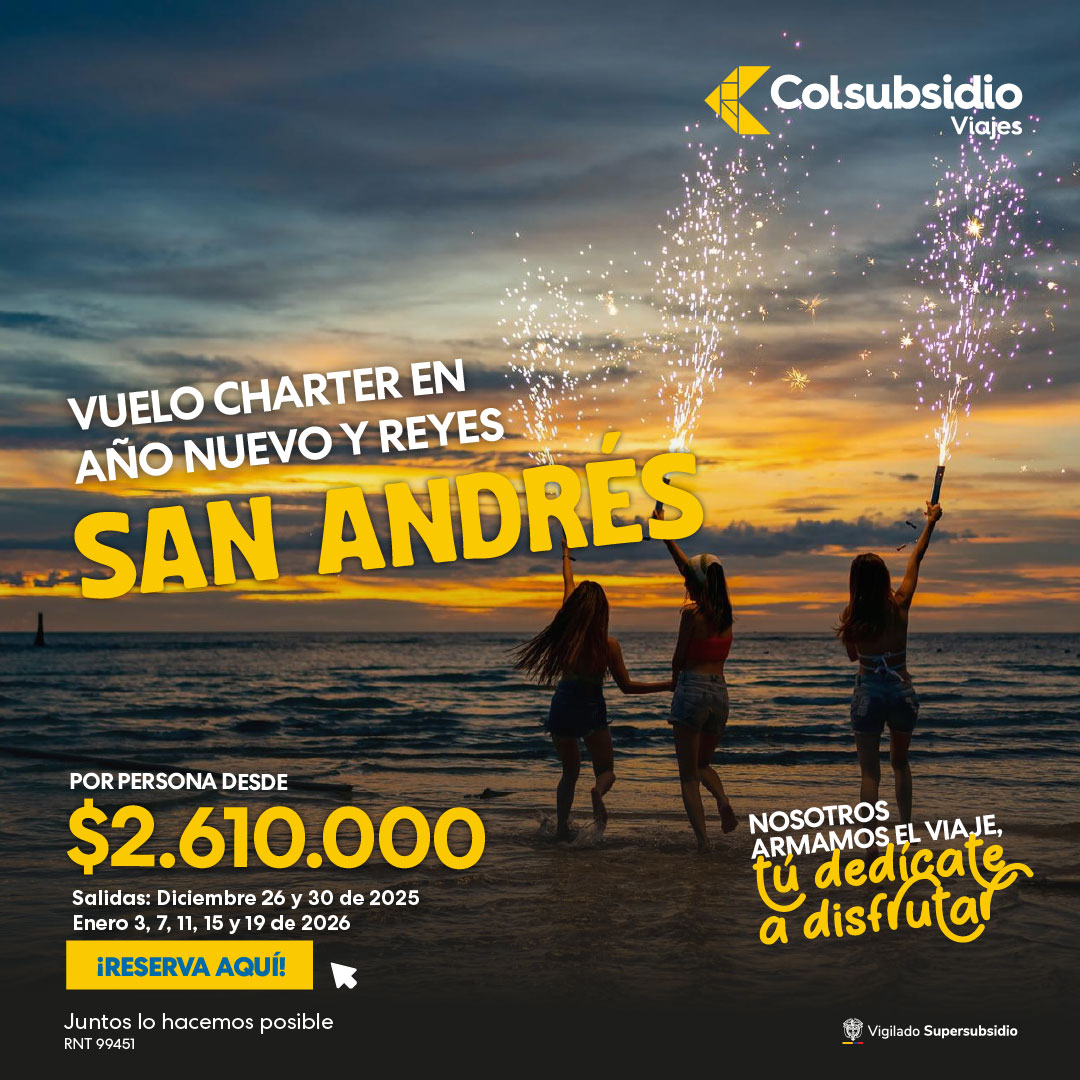 Vuelo charter San Andres 