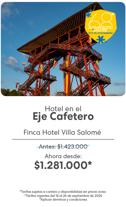eje cafetero aniversario amarillo