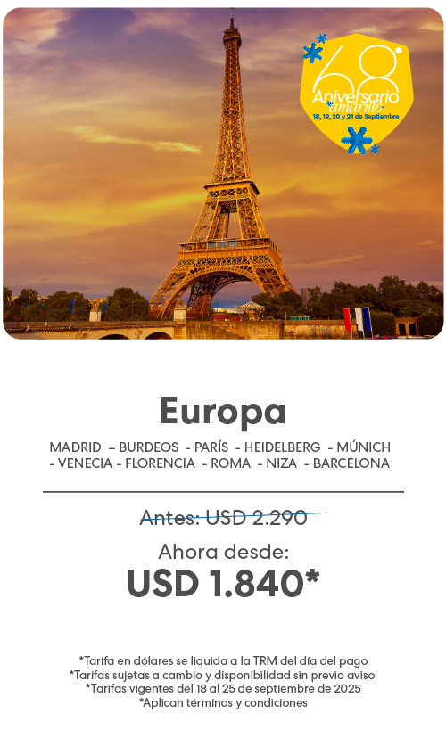 europa aniversario amarillo